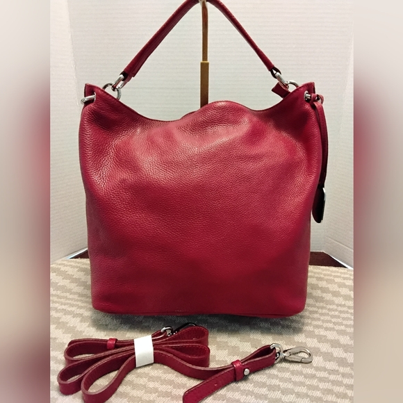 Furla Handbags - Furla Red Leather Shoulder Bag
